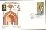 India 2010 Commonwealth Games DELHI-2010 Chess Muscot Tiger Emblem Queen's Baton Relay Special Cover # 18188 Inde Indien - Ohne Zuordnung