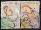 Australia 1995 People With Disabilities 45c Se-tenant Pair Blind Playing Violin And In Wheelchair Flying Kite CTO - Handicaps