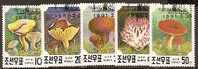 KOREA, North - 1991 Fungi. Scott 2983-7. Used - Korea (Nord-)
