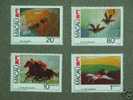 Macau Macao 1990 Games With Animals Stamp 4V - Ungebraucht