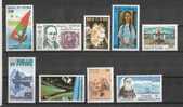 Wallis -et-Futuna: PA  122-128-134-138-141-146-1 49-150-158  ** - Unused Stamps