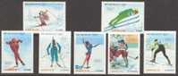 Nicaragua 1990 Winter Oympic Games Albertville-92 Set Of 7 MNH - Hiver 1992: Albertville