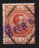 1920  -  MARCA DA BOLLO A TASSA FISSA -  Lire 1     (  Losanghe Nere  ) - Revenue Stamps