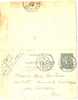 REF LGM - FRANCE EP CARTE LETTRE SEMEUSE LIGNEE 15c DATE 404 COSNE / CROTET 24/9/1904 - Letter Cards