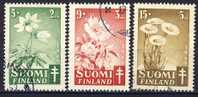 Finland 1949. Tuberculosis Charity. Michel 365-67. Cancelled (o) - Oblitérés