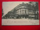 CPA CARTE PRECURSEUR-DOS NON DIVISE-1903-75-PARIS-LE THEATRE DU VAUDEVILLE -2 PHOTOS DE LA CARTE RECTO/ VERSO - Arrondissement: 02