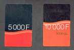 Cartes Orange 5000 Et 10000 F CFA Côte D´Ivoire - Ivoorkust