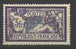 France - Frankreich 1925 Merson 3 Fr Very Lightly Hinged; Michel # 181 - 1900-27 Merson