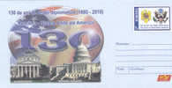 Romania-USA 130 Years Of Diplomatic Relations Coat Of Arms 2010 Cover Stationery Romania! - Briefe U. Dokumente
