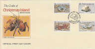 Christmas Island-1985 Crabs FDC,dated 29 Apr 85   FDC - Christmaseiland