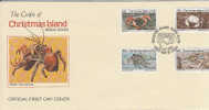 Christmas Island-1985 Crabs, Dated 22 July 85, FDC - Christmas Island