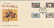Christmas Island-1985 Crabs, Dated 22 July 85, FDC - Christmaseiland