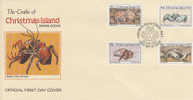 Christmas Island-1985 Crabs, Dated 30 Jan 1985, FDC - Christmaseiland