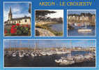 56 MORBIHAN. ARZON.PORT NAVALO.EGLISE ET PORT DU CROUESTY - Arzon