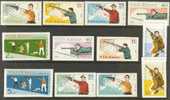 Romania 1965 Sport Shooting Set Of 6+imperf. MNH - Shooting (Weapons)