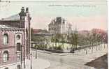 57-Armentieres-Pas De Calais- France-Square Victor Hugo Et L´Entrée Des Bains-v.1908 X Tunis-Tunisie.Timbre 10c. - Armentieres