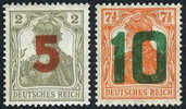 Poland 77-78 XF Mint Hinged Surcharged Gniezno Issue From 1919 - Unused Stamps