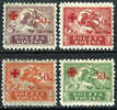 Poland B11-14 Mint Hinged Semi-Postal Set From 1921 - Nuevos