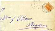 LETTERA  Da TREVISO Per Biadene (Tv) Vg. Nel 1878 Con Ann. Numerale Su 20 Cent. - Oblitérés