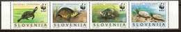 Slovenia 1996  Mi.No. 131 - 134  Slowenien  Turtles Reptiles  WWF   4v  MNH**  3,50 € - Schildkröten