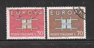 ITALIA - EUROPA CEPT 1963 - Serie Completa Di 2 Valori Usati - In Ottime Condizioni. - 1963