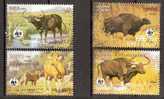 WWF 1986 Cambodia - Cambodian Cattle - Used Stamps