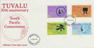 Tuvalu-1977 30th Anniversary  South Pacific Commission FDC - Tuvalu