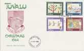 Tuvalu-1984 Christmas FDC - Tuvalu (fr. Elliceinseln)