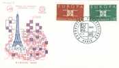 FRANCE 1963 EUROPA CEPT FDC - 1963