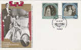 Tuvalu-1987 40th Anniversary Accession Queen Elizabeth FDC - Tuvalu (fr. Elliceinseln)