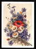 27474 / Overprint 1961 - 25 K. Miner Art DOMACHTENKO - Bouquet Flowers POPPY Postal Stationery Pc - 1960-69