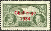 Poland C12 SUPERB Mint Hinged Overprinted Airmail From 1934 - Nuevos