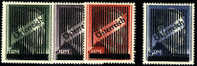 Austria Michel V A-d Mint Hinged Overprints From 1945, Perf 14 - Nuevos