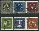 Austria B71-76 XF Used Nibelungen Semi-Postal Set From 1926 - Oblitérés