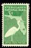 1947 USA "Great White Heron" Everglades National Park Stamp Sc#952 Bird Map - Nuevos