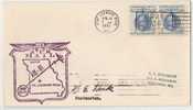 US - 1961 FIRST FLIGHT COVER FORT LEONARD WOOD To SAINT LOUIS  (Cancel At Back) - Pair Of GUSTAF MANNERHEIM - FINLAND St - Omslagen Van Evenementen