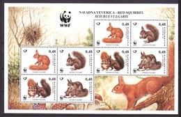 Slovenia 2007 Mi.No. MiNr. 640 - 643  Slowenien WWF Squirrels   M\sh  MNH** 8,00 € - Nager