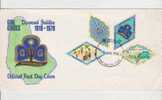 SOBRES 1° DIA  GIRL GUIDES DIAMOND JUBILEE 1918-1978 - Barbados (1966-...)