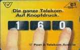 # AUSTRIA 213 Telekom Service 106 Landis&gyr 08.98 Tres Bon Etat - Autriche