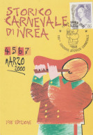 338-Carnevale Di IVREA (TO)-Carneval-Karneval- 2000-Bollo A Targhetta Figurato - Carnaval