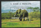 R160.-.SAINT. TOME .-.1996 .-.SCOTT # : 1241.-. MNH .-. ELEPHANTS / ELEFANTES. - Elephants