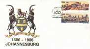 RSA 1986 Cover Johannesburg 100 Years Mint # 1517 - Cartas & Documentos