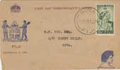 Fiji-1948 Silver Wedding 2,5d FDC - Fidji (1970-...)