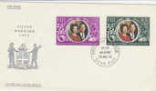 Fiji-1972 Silver Wedding, Fiji FDC Service - Fidji (1970-...)