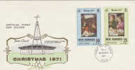 New Hebrides-1971 Christmas FDC - Other & Unclassified