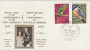 New Hebrides-1974 Royal Visit   FDC - Autres & Non Classés