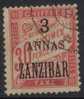 ZANZIBAR TAXE N° 4 Oblitéré - Usados