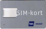 Denmark, GSM Frame Without Chip, TDC Mobil SIM-kort, 2 Scans. - Denemarken