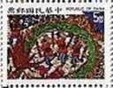 1996 Kid Drawing Stamp #3087p Temple Festival Dragon Dance Culture - Baile