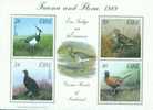 Ireland 1989 Fauna And Flora Stamps S/s Bird Game Birds Pheasant - Galline & Gallinaceo